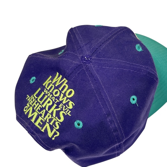 Vintage 90s The Shadow Movie 1994 What Lurks in Hearts of Man Snapback Hat - Picture 7 of 11